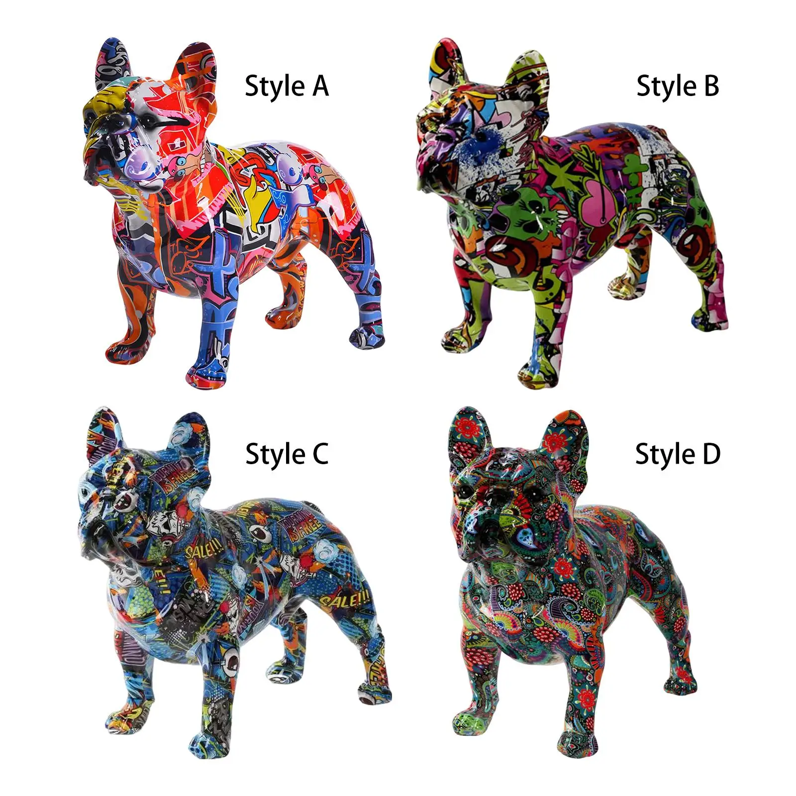 

French Statue Resin French Figurine Animal Statue Shelf Decor for Home Bedroom Decor