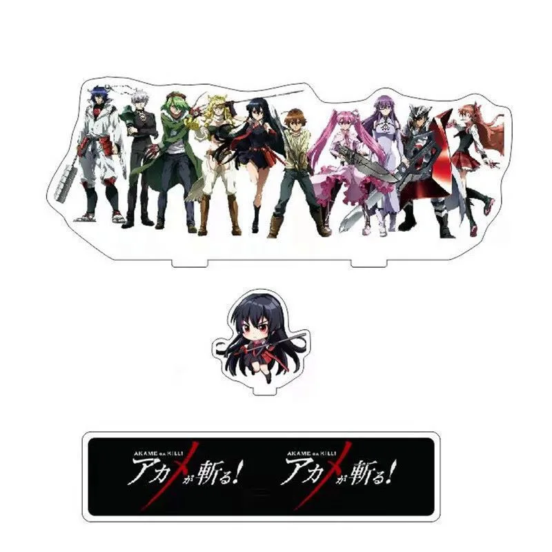 1 шт. кавайная аниме Akame Ga Kill Group акриловая модель на подставке Mine Tatsumi leonesdeath Lubbock