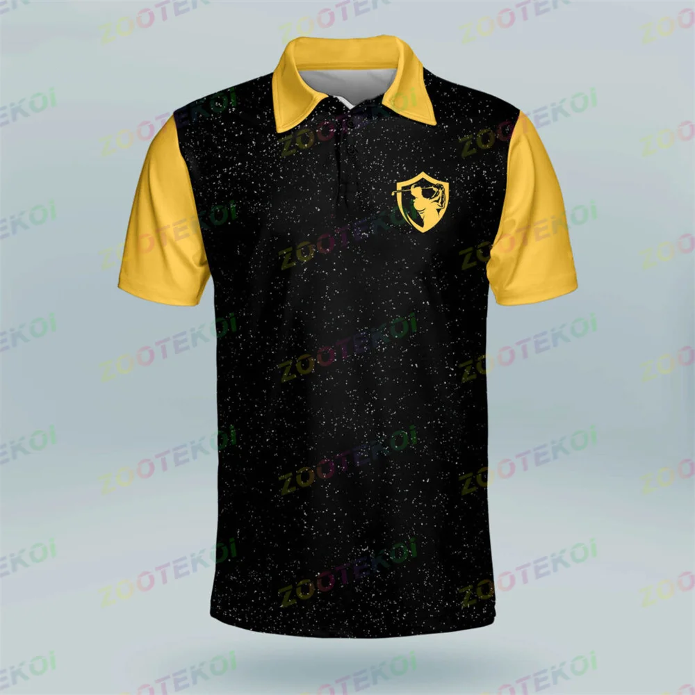 Golf Polo Shirts For Men Classic Summer Short Sleeve Golf Course Or The Game T Shirt Polo Lapel Fashion Golf Sports Button Polo