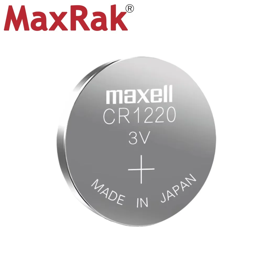 Оригинальный MaxeII CR1220 литиевая батарейка LM1220 BR1220 ECR1220 для часов калькулятора