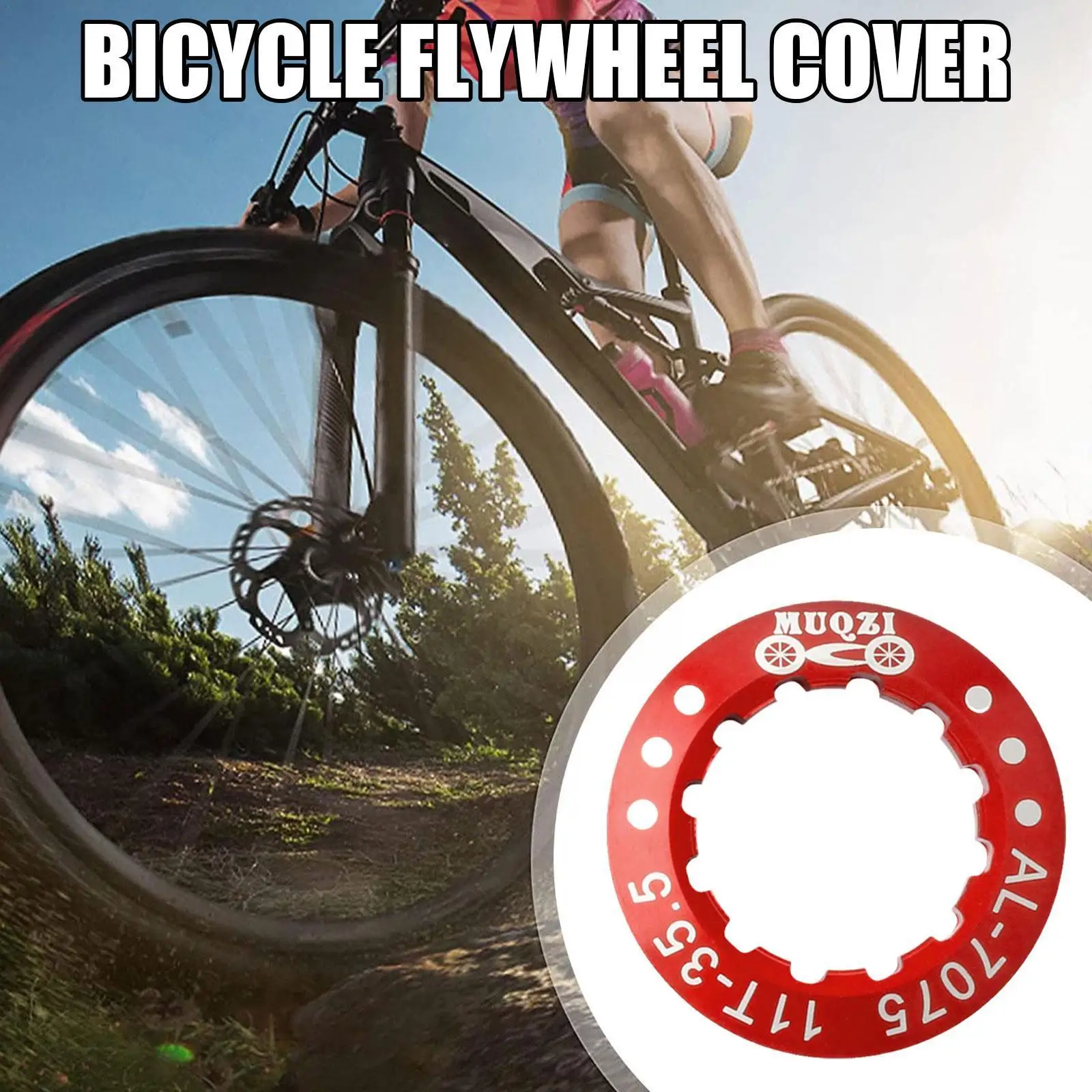 

1 Pcs Bicycle Flywheel Cover Locking Nut Fixed Variable Lock Speed 7075 Mountain Aluminum Alloy Road Folding V0l2
