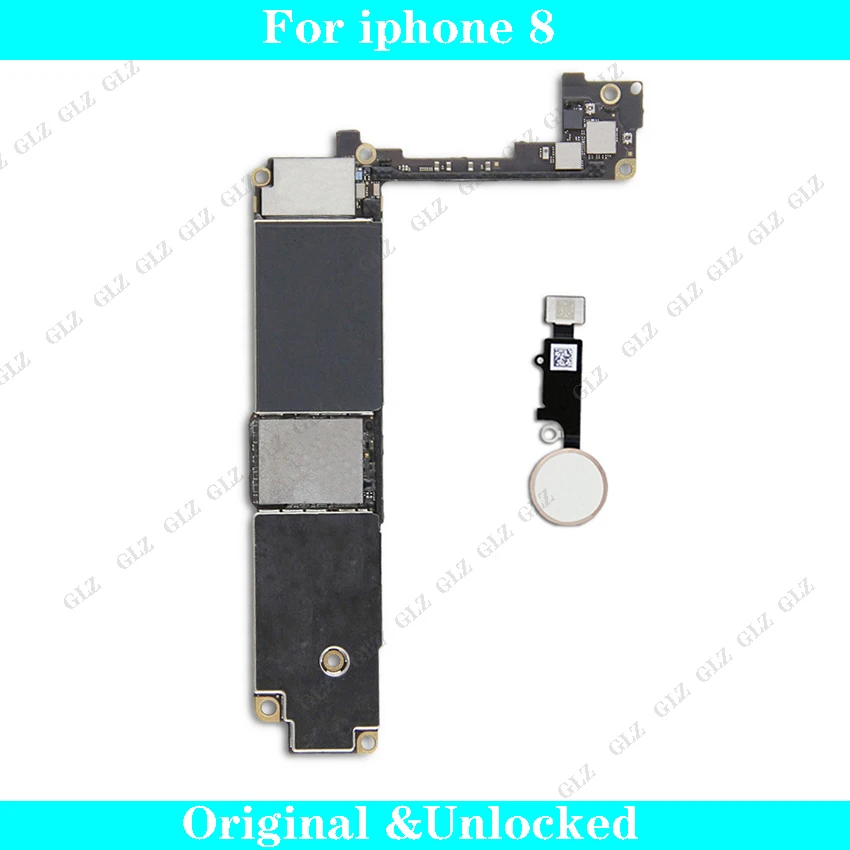 64GB 256GB Original Motherboard For Iphone 8 High Quality Tested Factory Unlocked For Iphone 8 Mainboard With / Without Touch ID