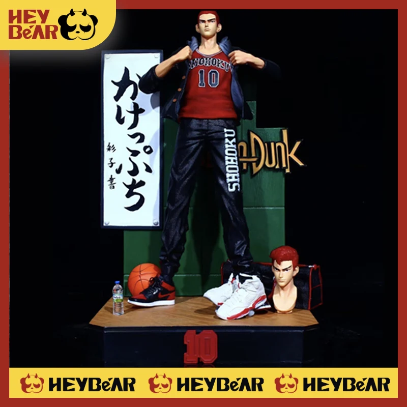 

35cm Slam Dunk Figure Sakuragi Hanamichi 2 Heads Gk Anime Figure PVC Figurine Statue Model Collection Desk Decor Toys Kid Gift