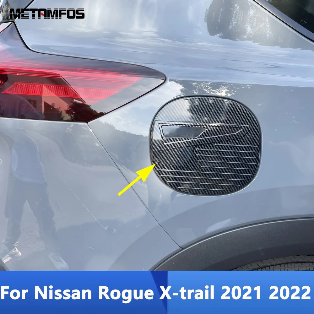 

Крышка топливного бака для Nissan Rogue X-trail 2021 2022, наполнитель для масла из углеродного волокна, декоративная наклейка, аксессуары для стайлинга автомобиля