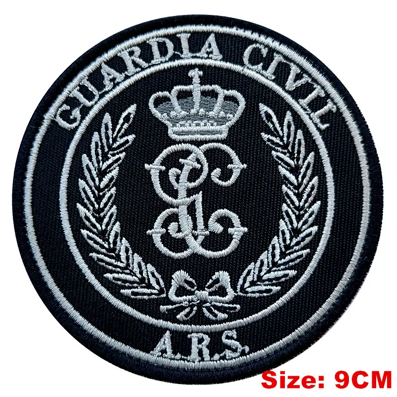 

Spain GUARDIA CIVIL Embroidery Badges Patches Military Tactical HOOK Clothes Armbands Patch for Caps Bags Decorative Accessories