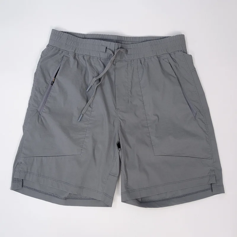 Luluwear Summer Men's Sports Shorts Drawstring Fitness Jogging Fast Dry Breathable Casual with Zipper Pocket High Elastic Shorts