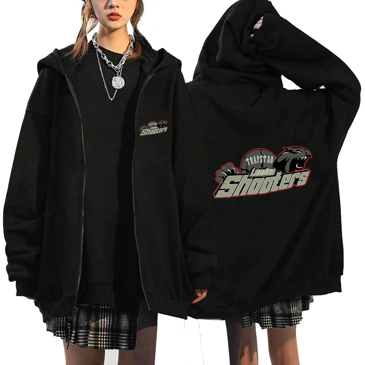 Trapstar Zip Per Hoodies Roupas Masculinas Oversized Coat Tops Women Men Fashion Anime Zipper Sweat Femme Streetwear Jackets