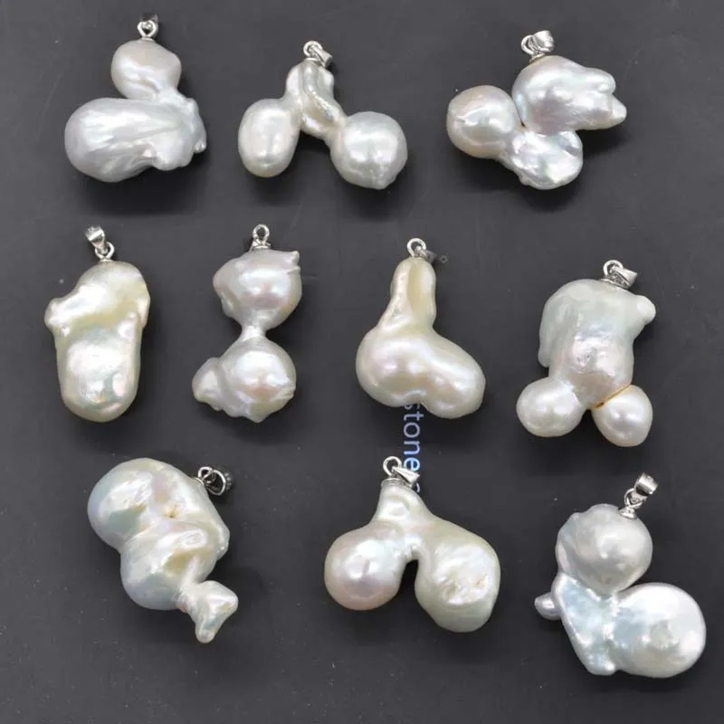 

wholesale natural rare various style Kasumi Pearl Pendants sterling silver hook