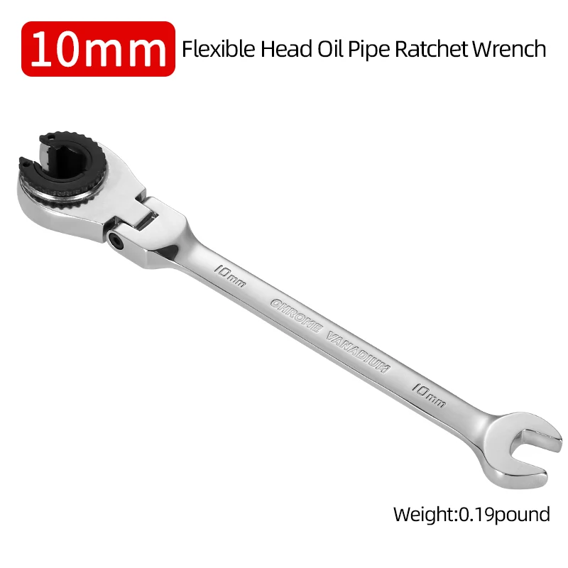 

Профессиональный Метрический Ключ-трещотка С Гибкой Головкой 8-19 Мм, Хромованадиевая Сталь, Быстрый И Экономичный