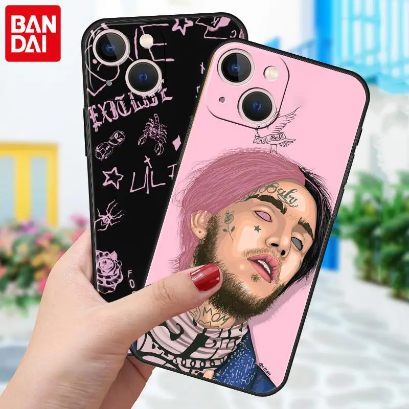 Lil peep чехол для телефона Fundas Apple iPhone 13 11 12 Pro 7 XR X XS Max 8 6 6S Plus 5 5S SE 2022 Черный