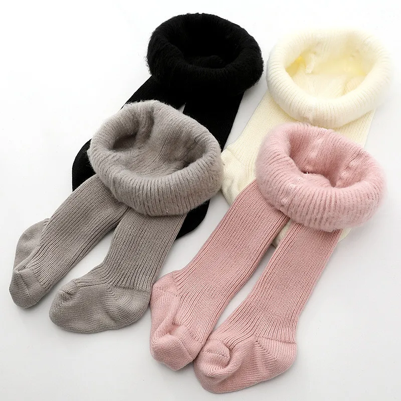 

Суперплотные зимние детские хлопковые колготки на флисовой подкладке для 0-4 лет, мягкие однотонные колготки для новорожденных, колготки дл...