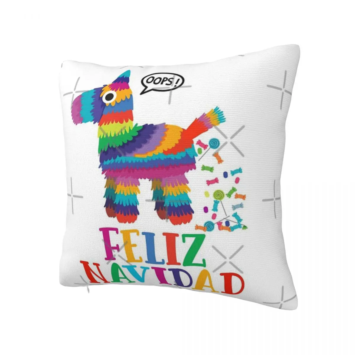 Opps Feliz Рождество забавная Мексиканская Подушка Piata искусственная подушка чехол