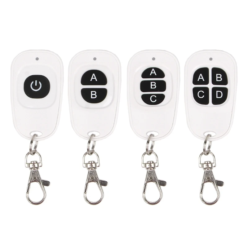 

Transmitter 1-4 Buttons Wireless RF Remote Control with EV1527 Code 433 MHz