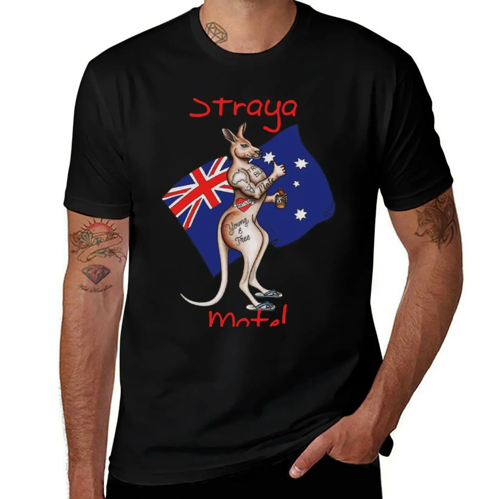 Фото Ultimate Straya / Australia Design Mate! Наклейте его на футболку, наклейку, кружку или что-либо другое! Футболка-поло для повседневной носки и работы №1