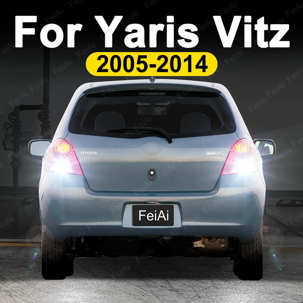 

Для Toyota Yaris Vitz XP90 светодиодные фонари заднего хода Yaris P9, аксессуары 2005 2006 2007 2008 2009 2010 2011 2012 2013 2014