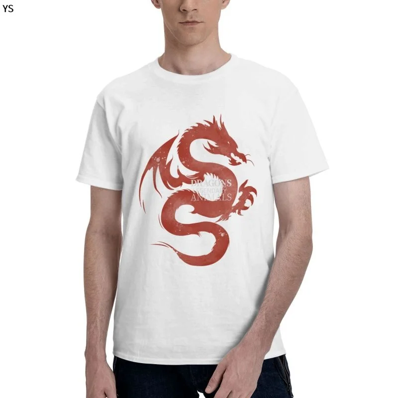 

2022 Summer Men's Casual Short Sleeve Simple Fashion T-Shirt 100% Cotton Flying Dragon Digital Printing Top Design Code: YSD199