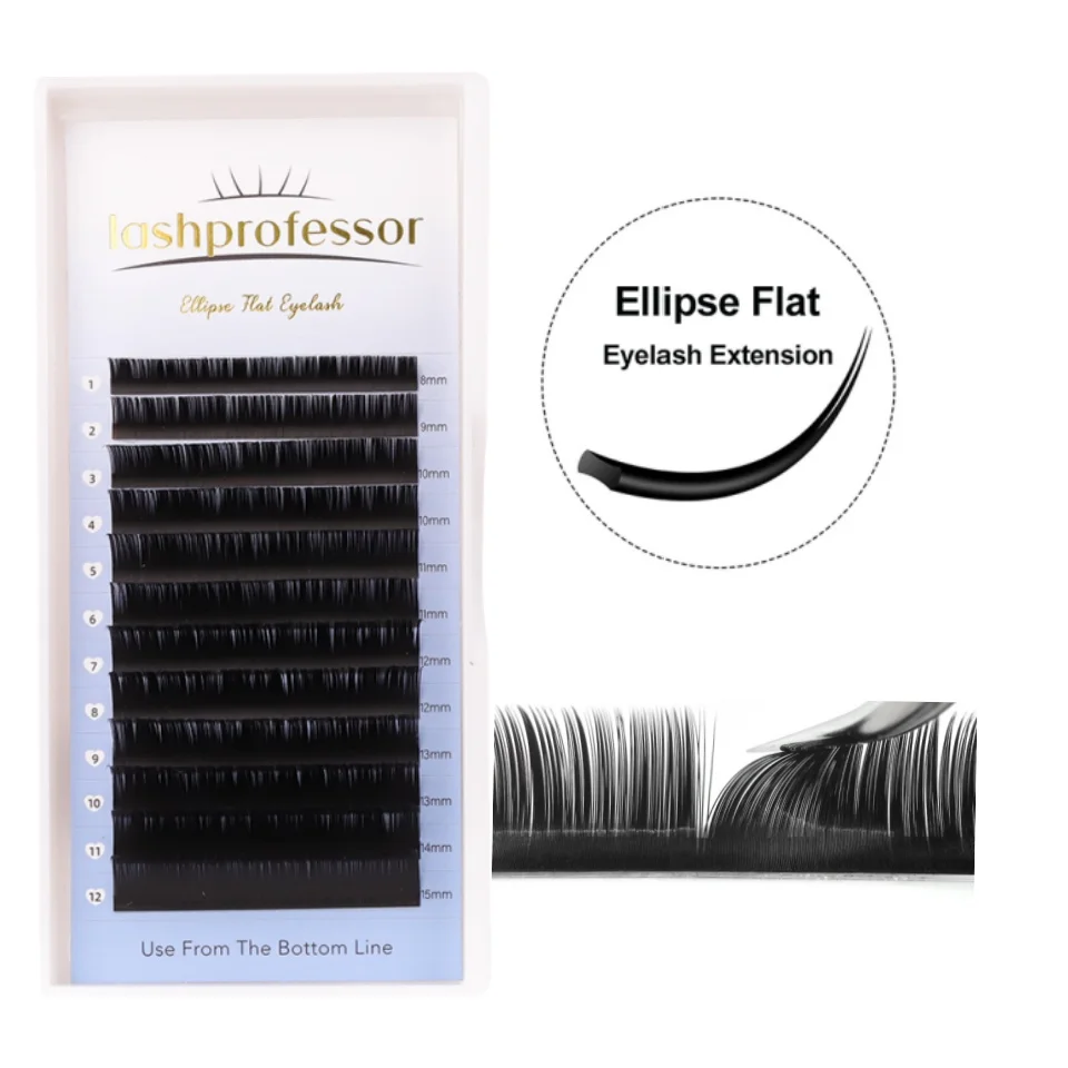 Lashprof Премиум Двойные Плоские Индивидуальные Накладные Ресницы Супер Мягкие
