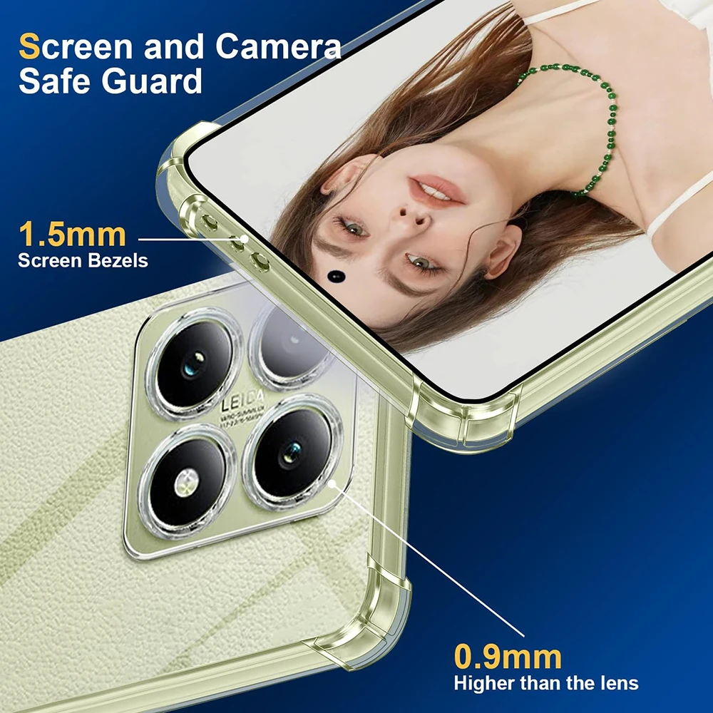 Противоударный силиконовый мягкий чехол для Xiaomi 14T 14 T 13T 13 12 12T 12X 12S Роскошный