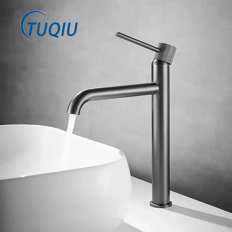 

Tuqiu Brushed Gold Bathroom Faucet Basin Faucet Hot Cold Black Sink Faucet Brass Faucet Lavotory Faucet Swivel Sink Water Crane