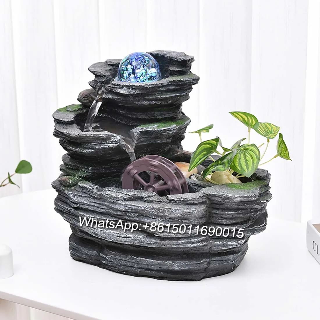Декоративный фэн-шуй фонтан Рокери комнатный Настольный небольшой питьевой