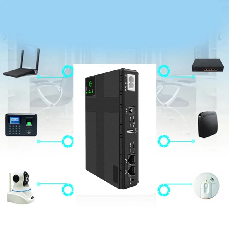 

Резервный источник бесперебойного питания Mini UPS для 5 В, 9 В, 12 В POE LAN Wi-Fi маршрутизатора веб-камеры