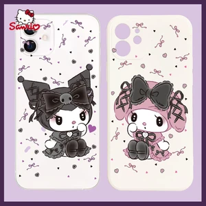 Sanrio Kuromi Melody for Iphone 13 13 Pro 13 Pro Max 12 12 Pro 12 Pro Max 11 11 Pro 11 Pro Max X XS MAX XR Cartoon Phone Case