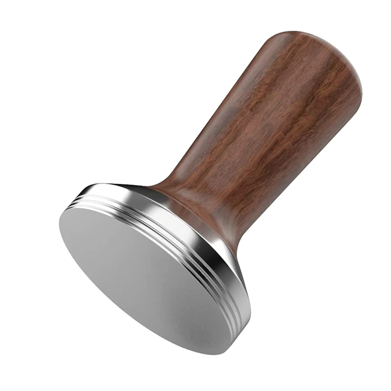 

Coffee Tamper Wooden Coffee Espresso Handle Tamping Stainless Steel Barista Presser Portafilter 58MM