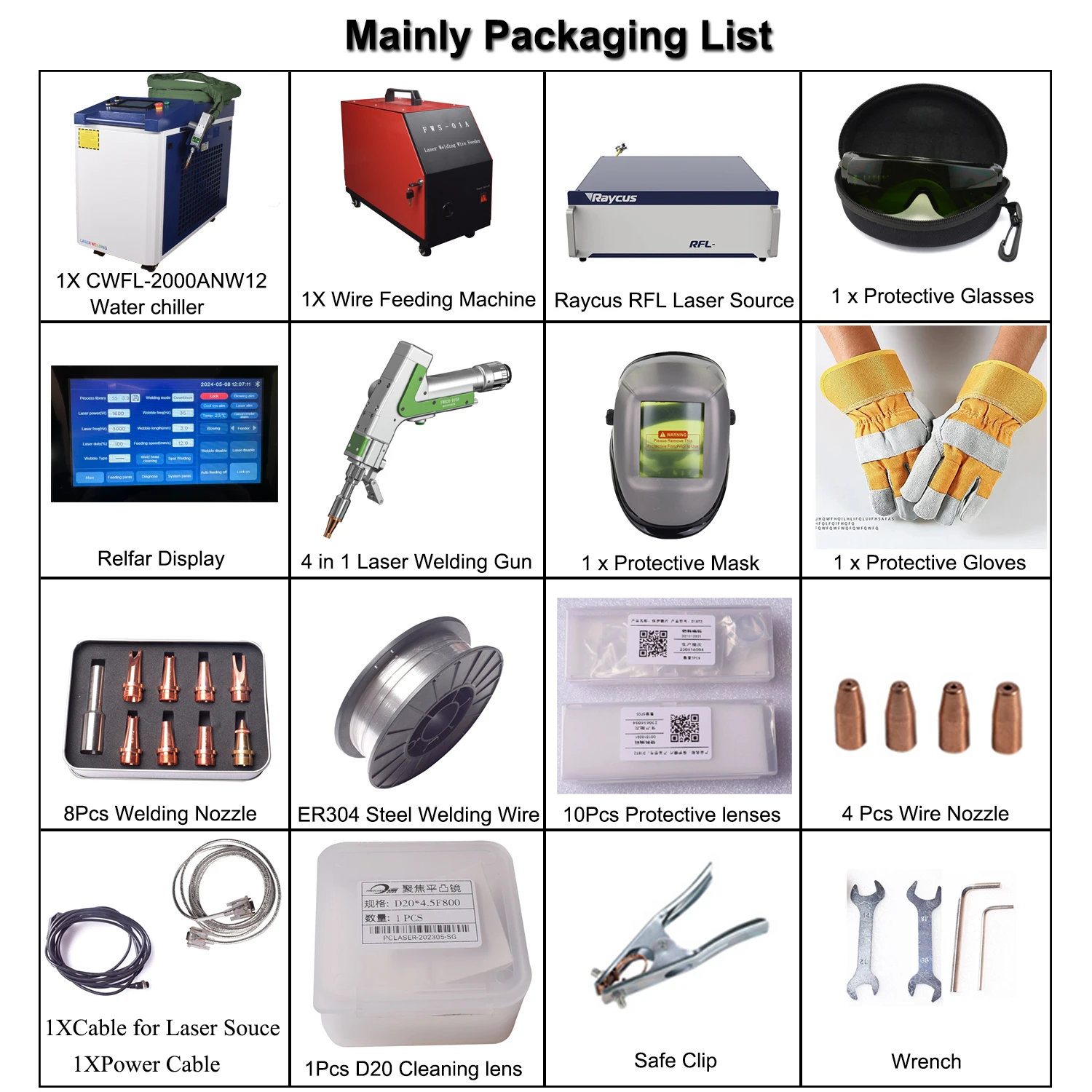 Лазерный сварочный аппарат 4 в 1 2000 Вт Raycus лазерная сварка резка очистка металла