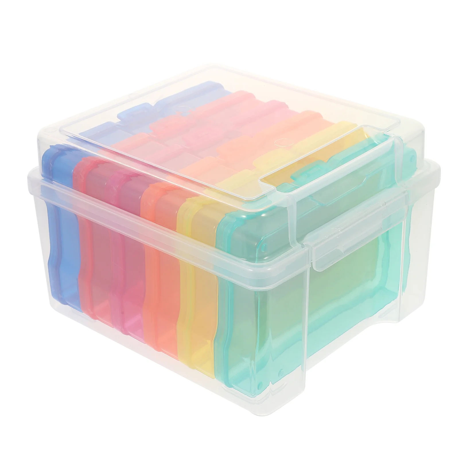 

Box Photo Storage Boxes Organizer Case Keeper Containers Photos Greeting Task Special Education Organizers Craft Holder