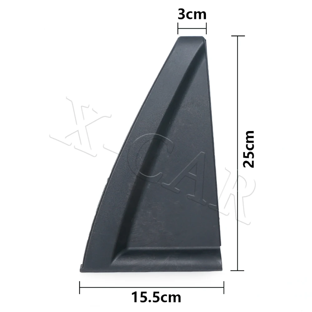 Задняя левая и правая черная дверная наружная формовка треугольника Delta для Kia Sportage 2005 2006 2007 2008 2009 2010 838301F001 838401F001 и т. д.