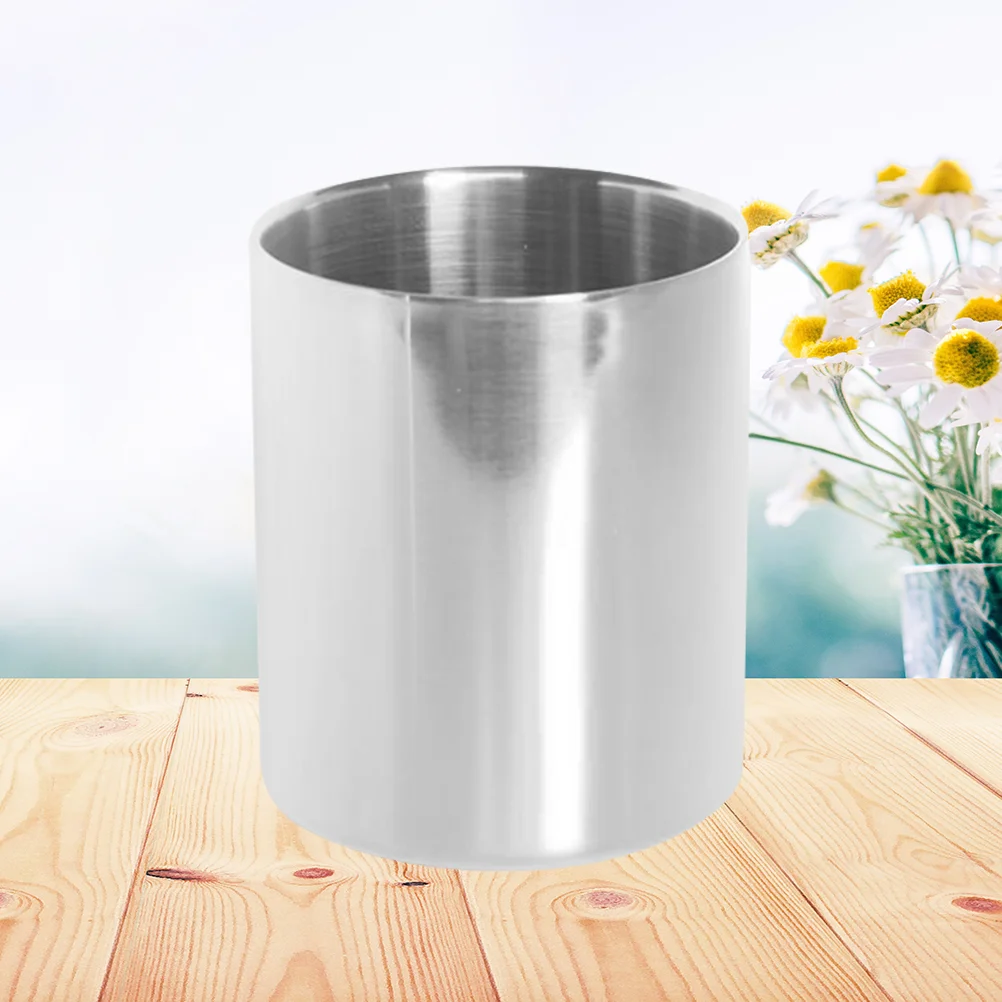 

Pen Desk Cupbucket Holderartistic Organizer Office Jar Scented Pot Countertop Tumbler Tabletop Makeup Stationary Brush Flower