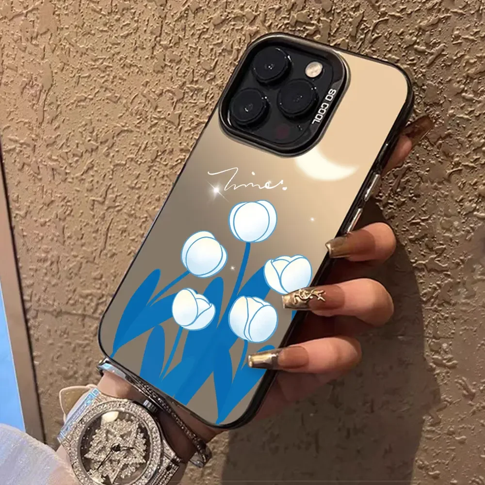 Модная матовая задняя крышка с цветочным принтом для Vivo S18 S17 S16 Pro Чехол T3 T2