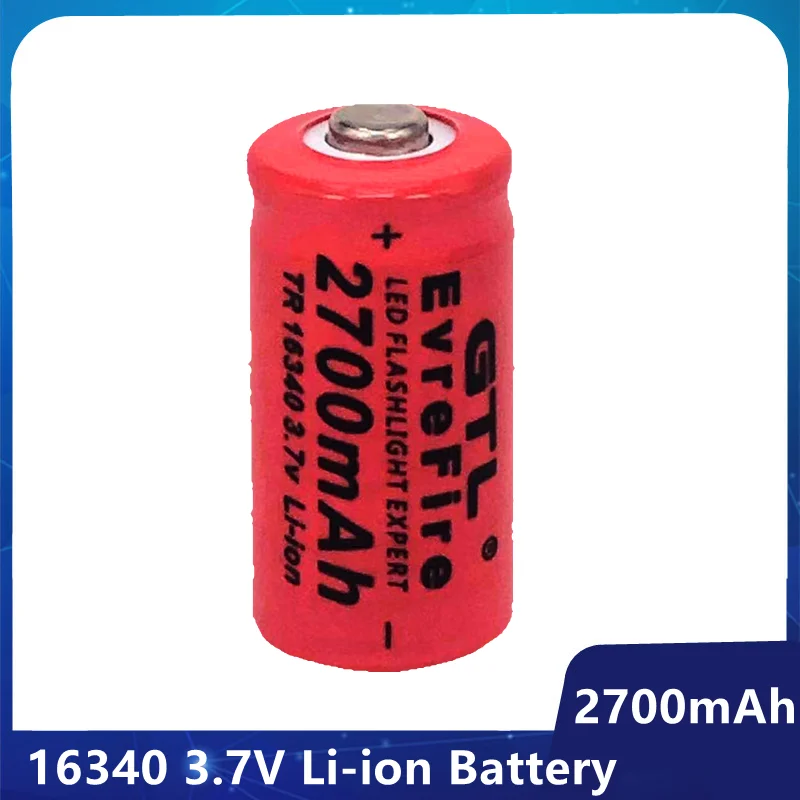 

2700Mah Oplaadbare 3.7V Li-Ion 16340 Batterijen CR123A Batterij Led Zaklamp Travel Wall Charger Voor 16340 CR123A Batterij