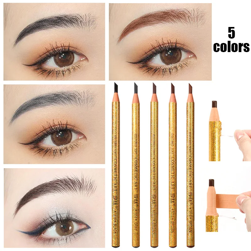 

1 шт. водонепроницаемый карандаш для бровей корейский Eyemakeup косметический инструмент Макияж для женщин 5 цветов карандаш для бровей аксессуары для макияжа