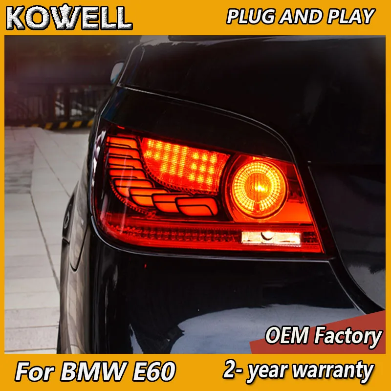 

Автомобильный Стайлинг для BMW E60 задсветильник 2003-2010 E60 светильник BMW 5 серия задний фонарь DRL противотуманный тормоз динамический сигнал пов...