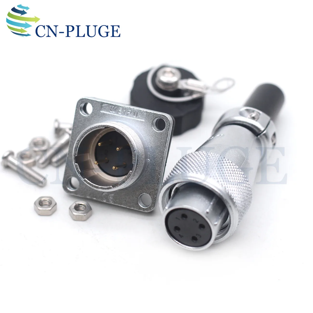 WEIPU WS16 водонепроницаемый штекер 16 мм квадратный панельный монтажный разъем 2 3 4 5 7