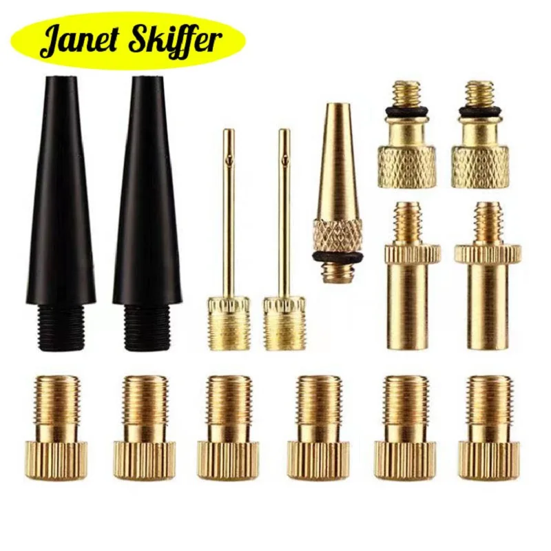 

Bicycle Tire Valve Switch Copper Adapter For SV AV DV Bike MTB Brass Tyre Pump Connector Kit For Basketball Cycling Accessories