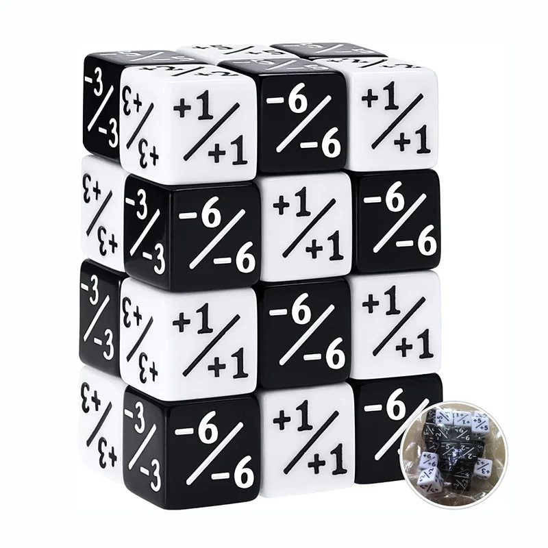 

10/24 шт. цифровые кости квадратные углы D6 сложение вычитание +-цифры математический символ Обучающие кубики для волшебной настольной игры