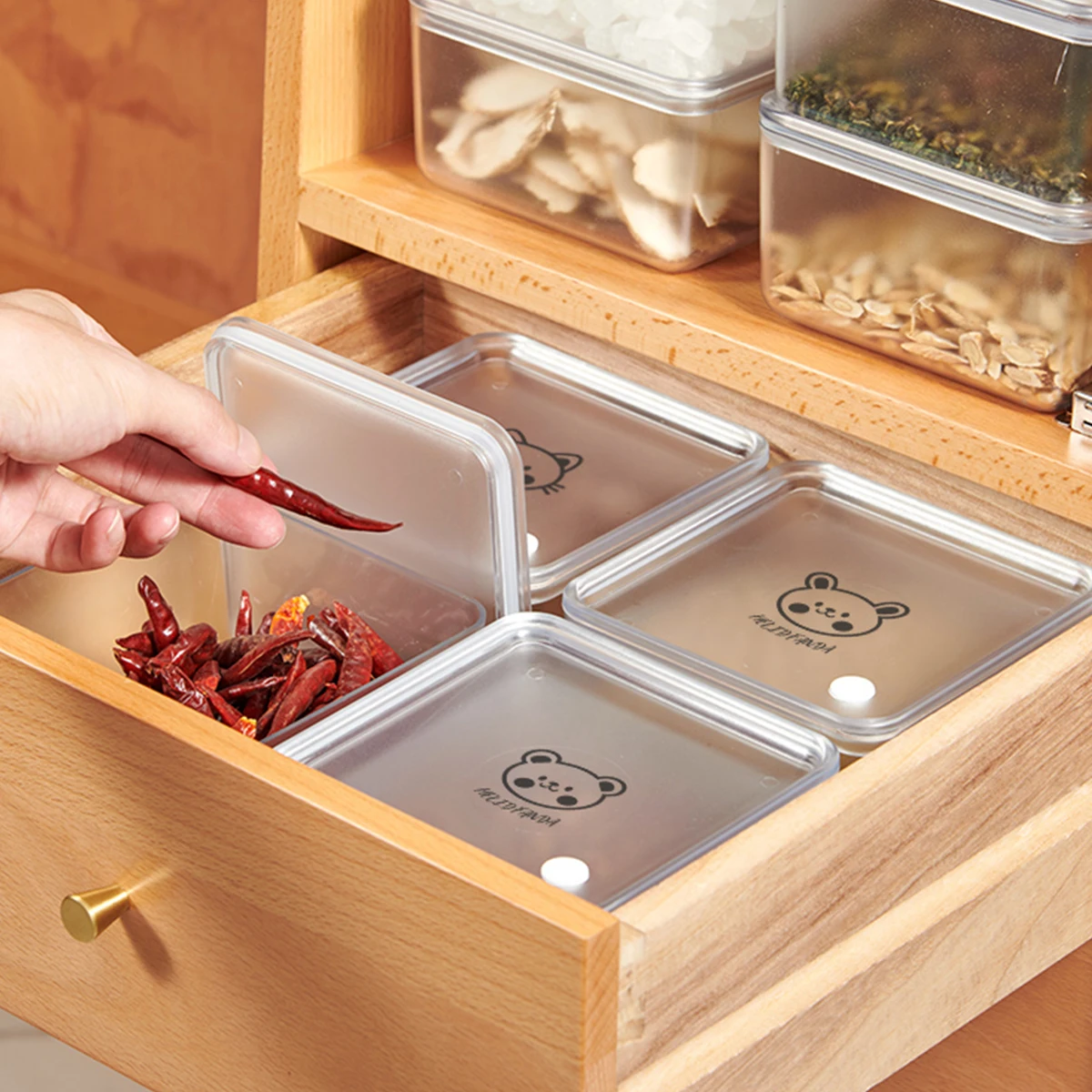 WORTHBUY przezroczysty pojemnik do przechowywania żywności ekologiczne plastikowe pudełko świeżości hermety...