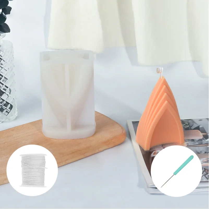 

Triangular Candle Mold Epoxy Resin Casting Mold BPA Free Dishwasher Safe for Making Candle Soap Cake Fondant Decoration