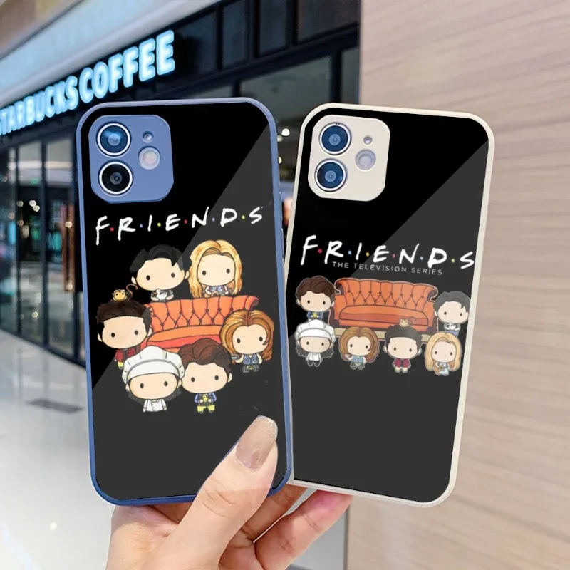 

Central Perk Phone Case For IPhone 14 13 12 11 Pro Max X XR XS 8 7 Plus Liquid Glass Color Phone Cover