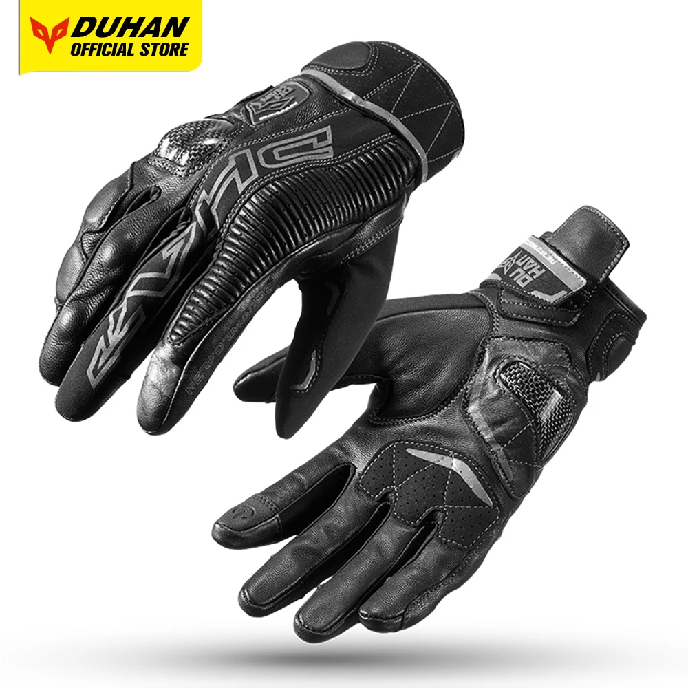 DUHAN Motocross Guantes Motociclista Touch Screen Motorcycle Gloves Breathable Men's Motorcycle Gloves Anti-slip Protection