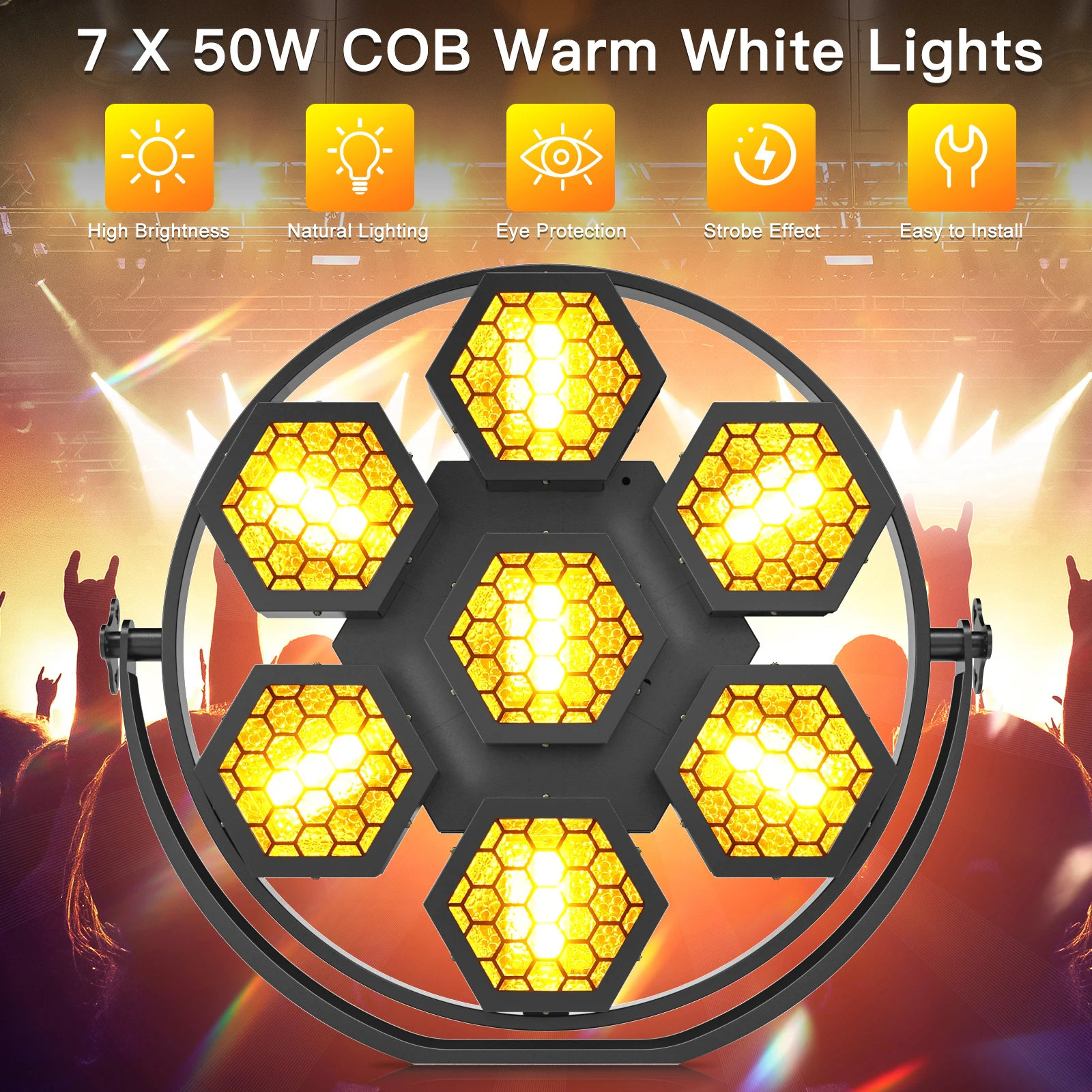 U'King Ретро сценическое освещение Светодиодная вспышка Dmx512 Профессиональный