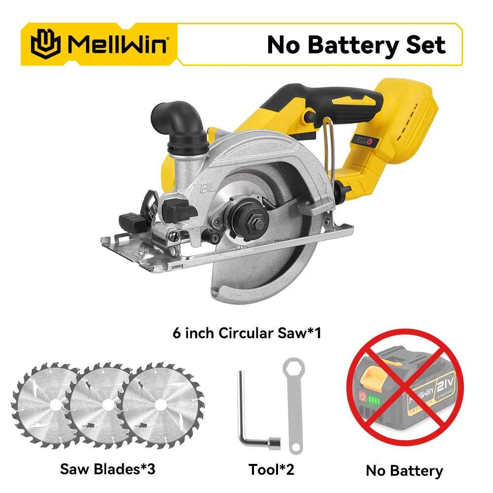 

MELLWIN Беспроводная циркулярная пила 150 мм