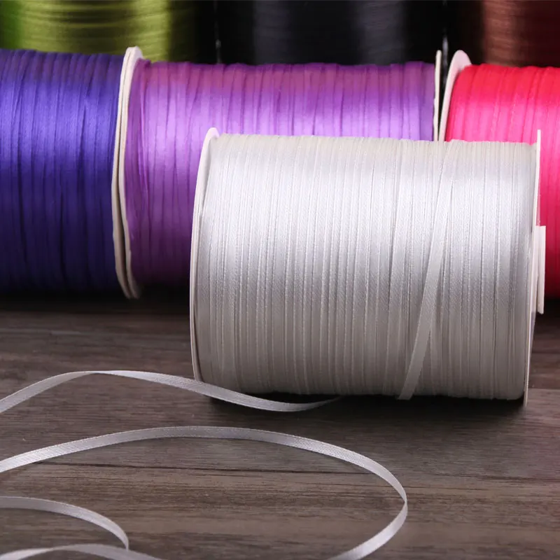 

1/8 дюймовая широкая атласная лента, украшенная шелковой лентой, идеальная многоцветная декоративная ткань для детского душа, смешанный ассортимент цветов, «сделай сам»