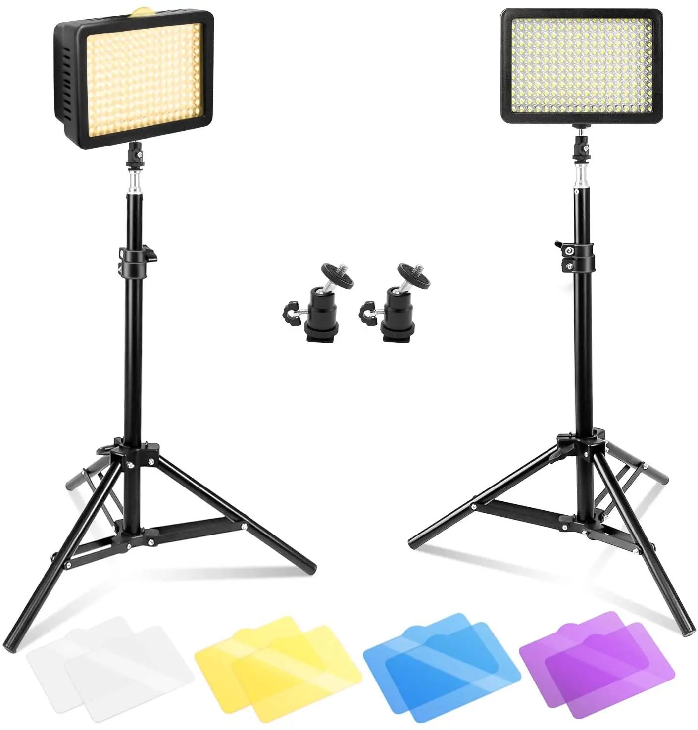 

Discount Julius Studio [2 Pack] 216 LED Camera Light Kits, Ultra High Power 216 LED Video Light Panel DSLR Camcorder LED Video