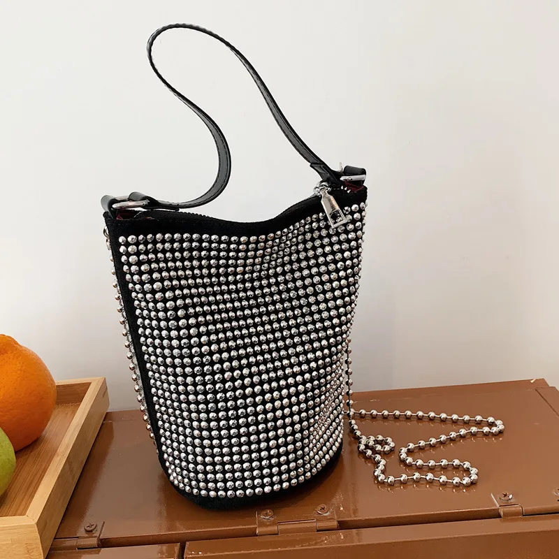 

2023 New Women Pu Leather Shoulder Messenger Cross Bucket Bags For Bolsa Feminina Bags