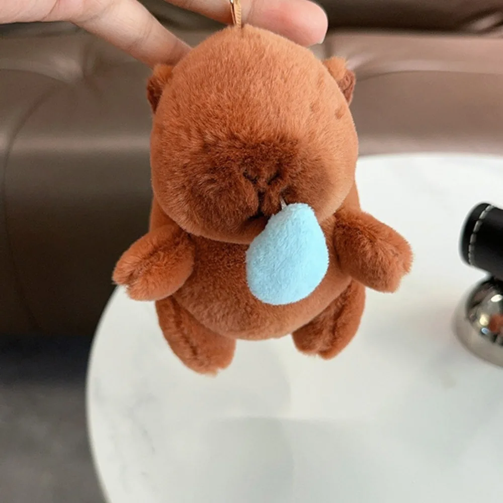 Прекрасный мягкий плюшевый брелок Kapibara милая мягкая игрушка кулон Snot Capybara