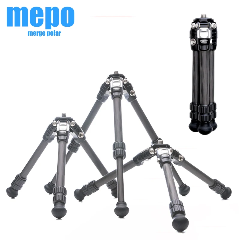 

Carbon Fiber Tripod for Camera Three-section Telescopic DSLR Bracket Compact Lightweight Stable Tripod Desktop Portable Ballhead