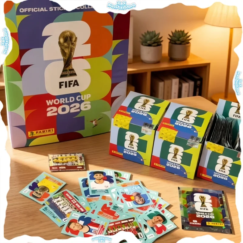 Фото В наличии: Официальная коллекция стикеров Panini к Чемпионату мира по футболу 2026, премиум-издание, футбольные сувениры, коллекционные карточки, подарок №1